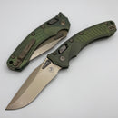 Microtech Marfione Select Amphibian RAM LOK Antique Green Frag Titanium Handles & Bronze M390MK & Bronzed Accents 137RL-13FRMS1