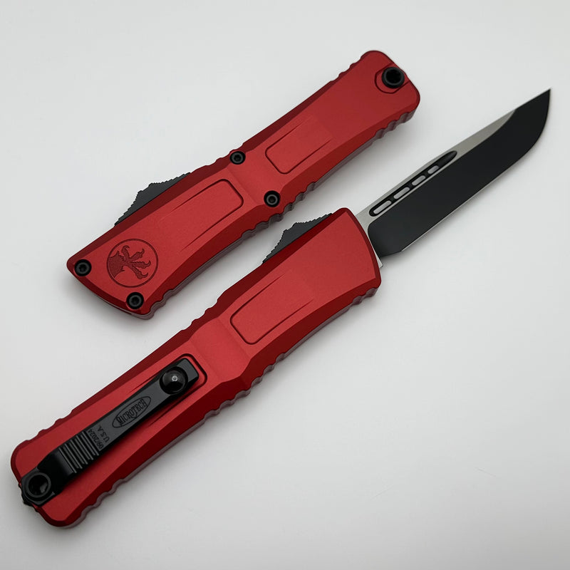 Microtech Knives Combat Troodon Gen III Black S/E w/ Red Handle 1143-1RD