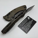 Microtech Marfione Select Amphibian RAM LOK Antique Bronze Frag Titanium Handles & DLC M390MK & DLC Accents 137RL-1DLCTFRMS1