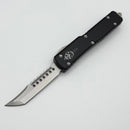 Microtech UTX-70 Hellhound Stonewash Standard & Black 419-10S