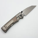 Chaves Knives Sangre 229 El Chicano w/ Brown Micarta Inlaid Titanium Handles & 3.6" Chisel M390