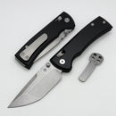 Chaves Knives X-Lock w/ Black Aluminum Handles & Stonewash Tanto D2