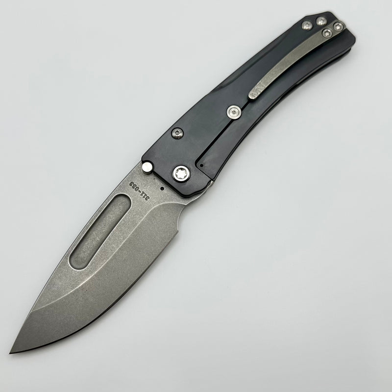Medford Knife Slim Midi LH Left Handed Tumbled S45 w/ DLC Handles