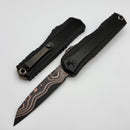 Microtech Marfione Select Cypher II Black w/ Tritium Inlaid Button & S/E Baker Forge Copper-Mai 1241-16MS2