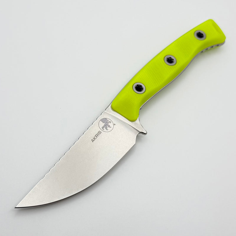 Microtech Akris w/ High Visibility G-10 Handles & Stonewash M390MK 95-