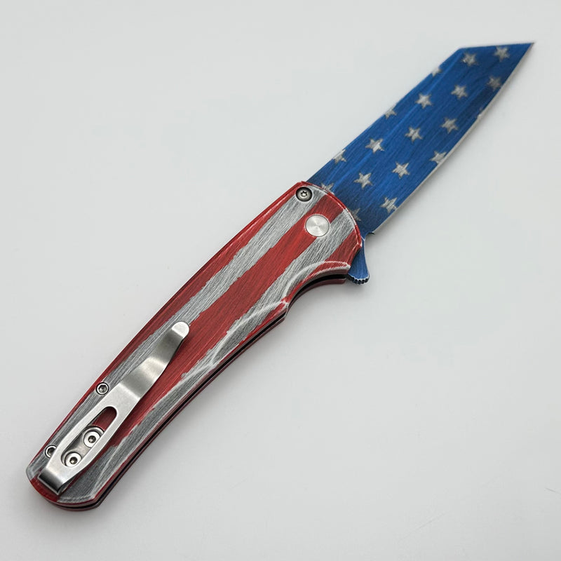 Pro-Tech Malibu Patriot Aluminum Handle & MagnaCut Reverse Tanto 5401-PATRIOT