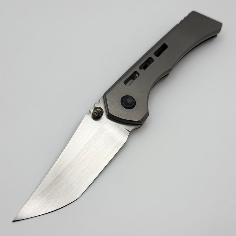 Brian Brown Knives Custom Falke v2s w/ Squished Slot Titanium Handles & Hand Rubbed CPM-154