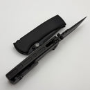 Chaves Knives Redencion 229 Satin Flats Black PVD w/ Titanium Integral Handle w/ Magnetic Ti Inlays & Drop Point M390