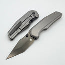 Chaves Knives Jake McCoy Omega Stonewash Titanium Integral Handle & Bright Stonewash DLC M390
