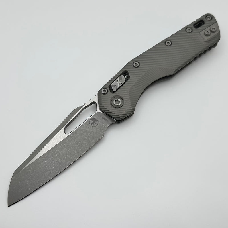 Microtech Knives MSI RAM LOK Fluted Natural Clear Apocalyptic Standard M390MK 210-10APFLNC Pre Owned