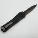 Pre Owned Heretic Knives Colossus DLC Double Edge & Black Handle w/ Fat Carbon Button