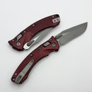 Microtech Amphibian Mini RAM LOK Merlot Frag Aluminum & Apocalyptic M390MK 137MRL-10APFRMR