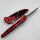 Microtech Socom Elite Auto Red Handles w/ Apocalyptic Tanto 161A-10APRD