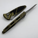 Microtech Socom Elite Auto Apocalyptic T/E Full Serrated w/ OD Green Handle 161A-12APOD