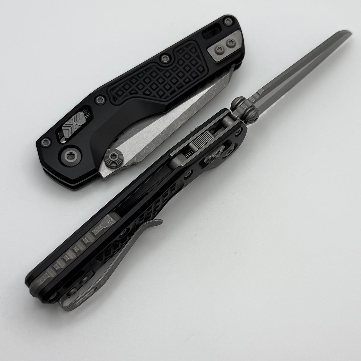 Microtech MSI RAM LOK Mini Black Frag Aluminum Handles w/ Apocalyptic Microtech MSI RAM LOK Mini Black Frag Aluminum Handles w/ Apocalyptic