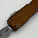 Factory Blem Microtech Ultratech Gen IV D/E Apocalyptic Standard w/ Brown Handle 11224-10APBN