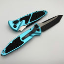 Microtech Socom Elite Auto w/ Turquoise Handles & Black Tanto 161A-1TQ
