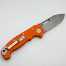 Demko Knives MG AD20 w/ Orange G10 Handles & MagnaCut Clip Point