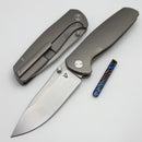 Vanguard ESOX Titanium Framelock w/ M390 & Timascus Clip