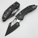 Microtech Knives Manual Stitch RAM LOK Fluted Distressed Black Apocalyptic Standard Aluminum Handles & M390MK 169RL-1FLDBK