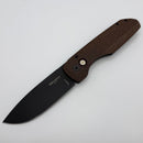 Pro-Tech Vero Designs Synapse Auto w/ Burlap Canvas Micarta/Aluminum Handle & DLC MagnaCut BSA25.VERO.1