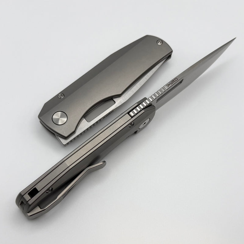 Vero Engineering Nova Mini w/ Stonewash Titanium Handles & Hand Satin