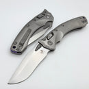 Microtech Marfione Select Amphibian RAM LOK Titanium Handles & Stonewash M390MK w/ Double Vapor Blast & Purple Accents 137RL-10MS3