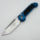 Pre-Owned Microtech Knives LUDT Gen III Stonewash Tanto w/ Blue Handle 1136-10BL