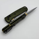 Benchmade Mini Bugout Woodland Green Aluminum & Crushed Silver Cerakote S90V 533SL-10