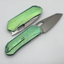 Remette RT Woodpecker w/ Green Crystallized Titanium Handles & M390 RTWP-IG