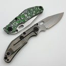 North Mountain Blade BBNM Artic Green/White Carbon Fiber & Titanium Handles w/ Bowie SLD-Magic