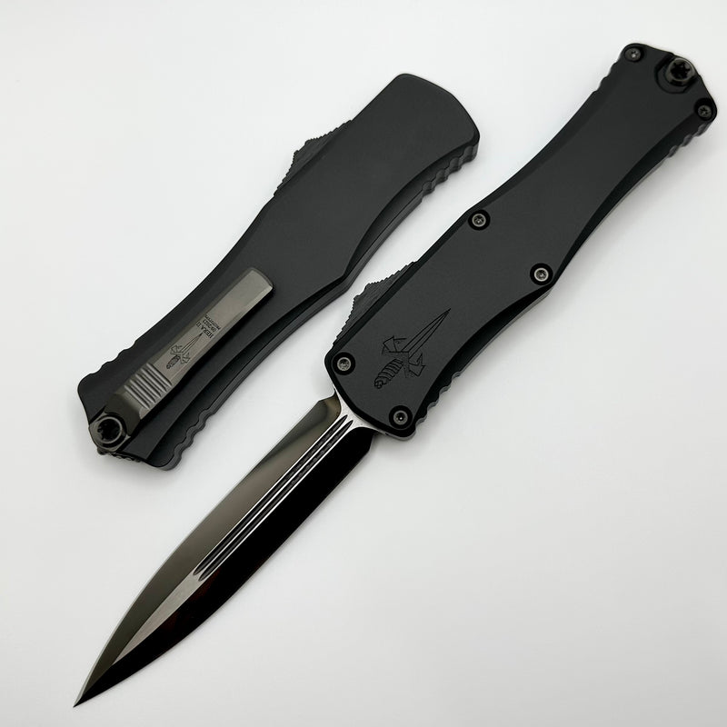 Marfione Custom Hera II DLC Diamondwash D/E w/ Hefted Black Handle & DLC Two Tone Hardware w/ Carbon Fiber Button Prototype