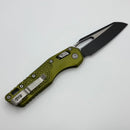 Microtech Knives MSI RAM LOK OD Green Aluminum Frag Handles & Two Tone Black M390MK 210-1FROD
