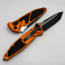 Microtech Socom Elite Auto w/ Orange Handles & Black Tanto Part Serrated 161A-2OR