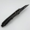 Microtech Borka Stitch Natural Clear w/ Black Apocalyptic Full Serrated M390 169-3APNC