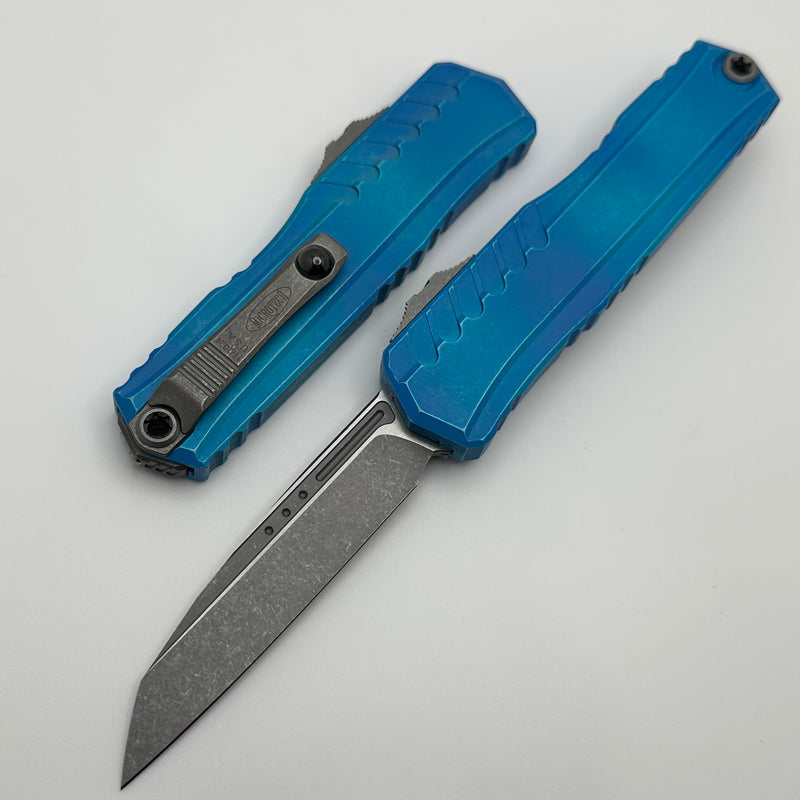 Microtech Cypher II S/E Apocalyptic Marbled Blue 1241-10MBL