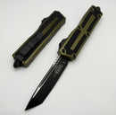 Microtech Scarab 2 Gen 3 Black Spine Fluted Tanto w/ OD Green Handle 1279-1OD