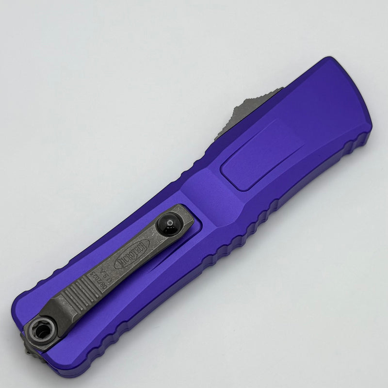 Microtech Knives Combat Troodon Gen III Apocalyptic Tanto w/ Purple Handle 1144-10APPU