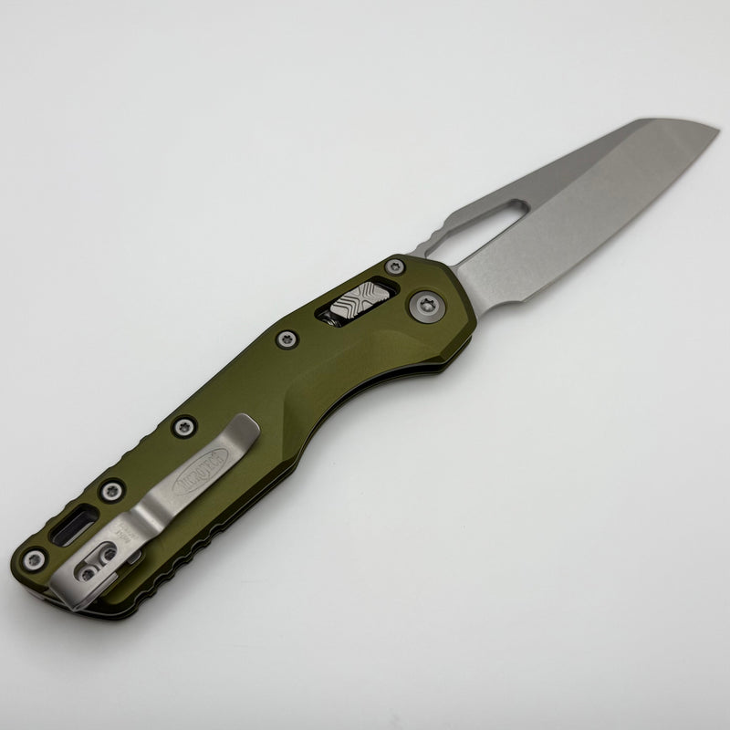 Microtech Knives MSI RAM LOK OD Green Aluminum & Stonewash M390MK 210-10OD