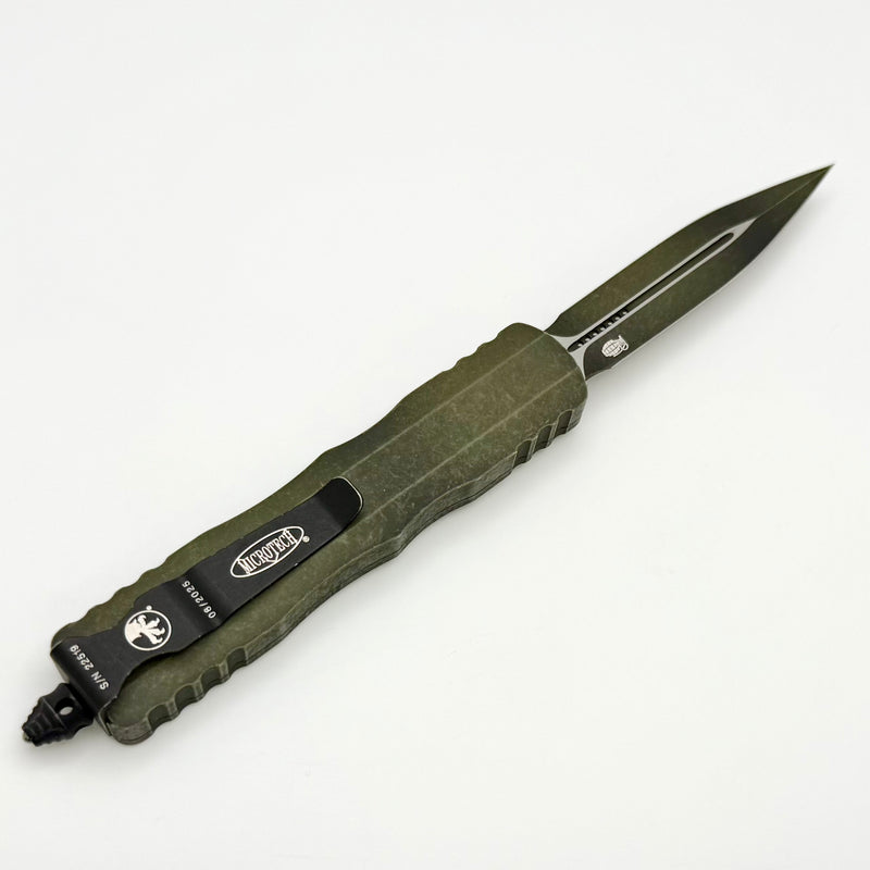 Grenade Blem Microtech Dirac Double Edge Weathered Grenade Green 225-1WGG