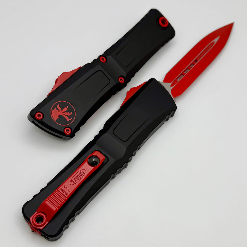 Microtech Knives Combat Troodon Gen III Black D/E w/ Red Accents 1142-1RDSK