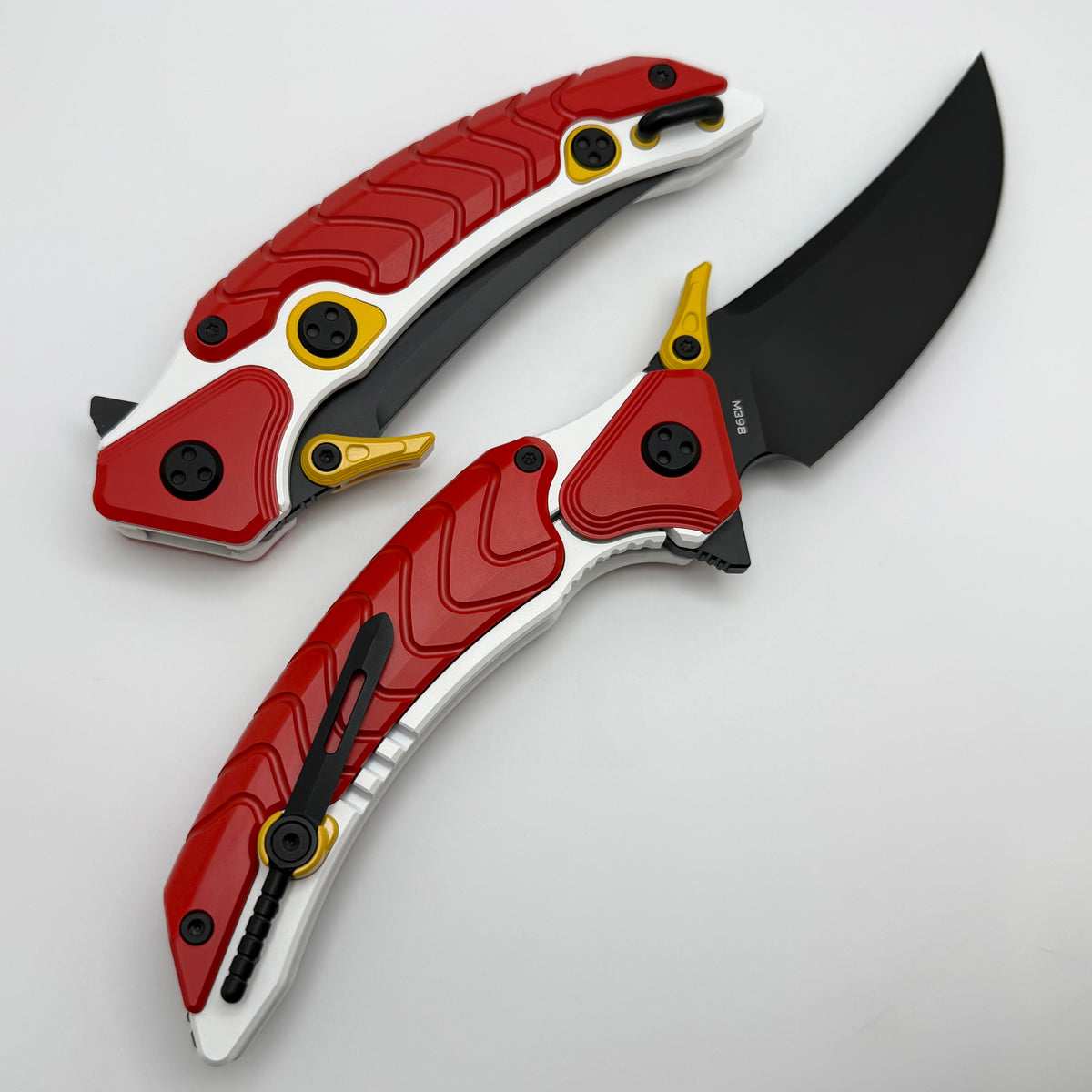 Maxace Dragon Knight Red/White Cerakote Handle w/ DLC M398