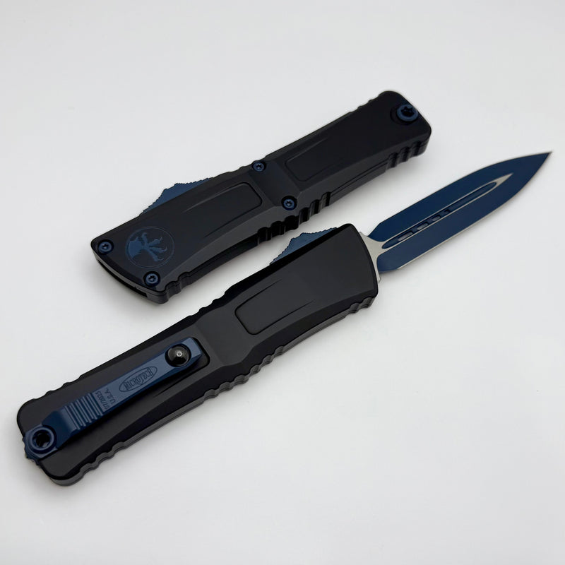 Microtech Knives Combat Troodon Gen III Black D/E w/ Navy Blue Accents 1142-1NASK