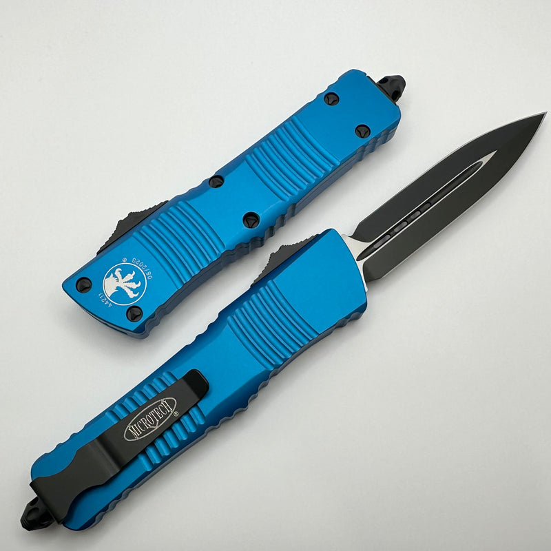 Microtech Combat Troodon D/E Black Standard & Blue 142-1BL