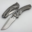 Microtech Marfione Select Amphibian RAM LOK Titanium Handles & Stonewash M390MK w/ Double Vapor Blast & Blue Accents 137RL-10MS2