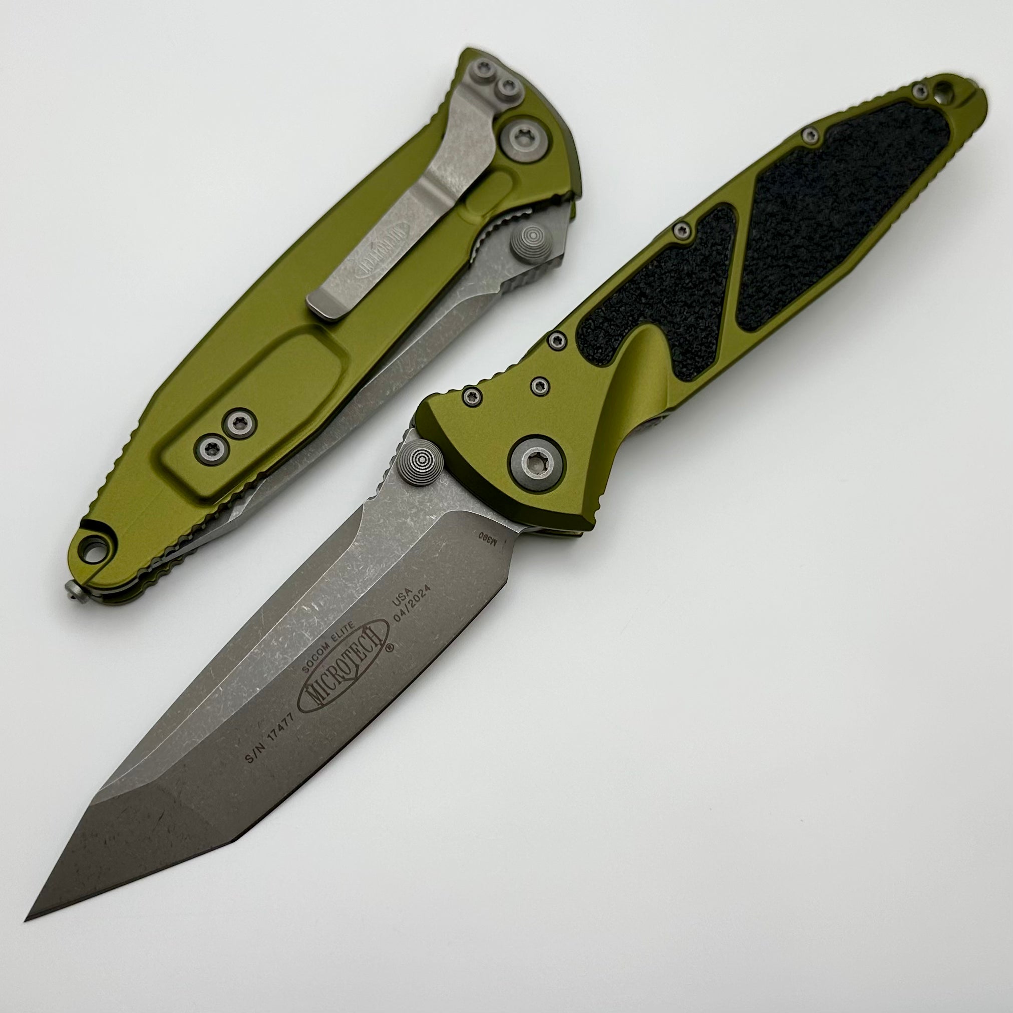 Microtech Socom Elite Tanto M/A OD Green Apocalyptic Standard 161-10AP