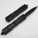 Microtech Dirac Delta Double Edge DLC Shadow Fully Serrated 227-3DLCTSH