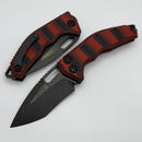 Heretic Knives Medusa Red G-10 Handle w/ Recurve DLC MagnaCut H012-6A-G10/RD
