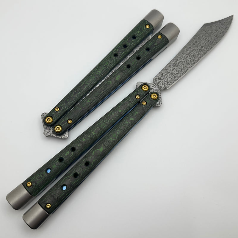 Benchmade Necron Jungle Wear Carbon Fiber Handles & Damasteel 99-242