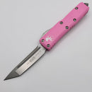 Microtech UTX-85 Tanto Stonewash Standard & Blasted Pink 233-10BPK PRE OWNED